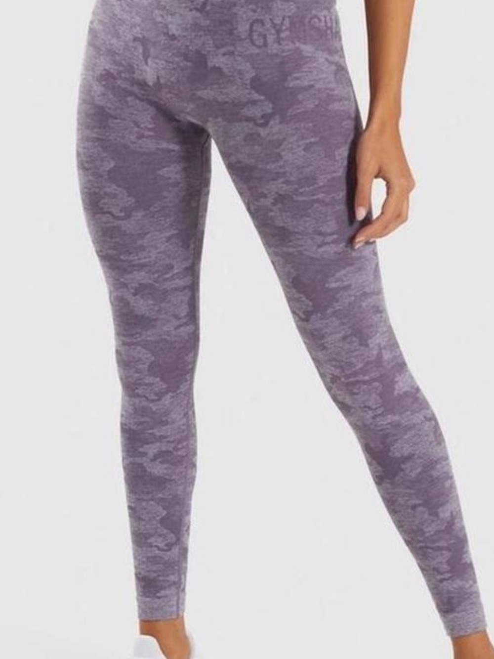 Gymshark Purple Camo Seamless Leggings